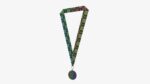 Sports medal trophy mockup 04