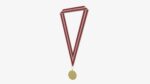 Sports medal trophy mockup 04