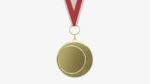 Sports medal trophy mockup 04