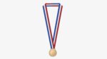 Sports medal trophy mockup 06