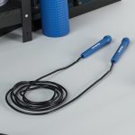Sports set two dumbbells on mat