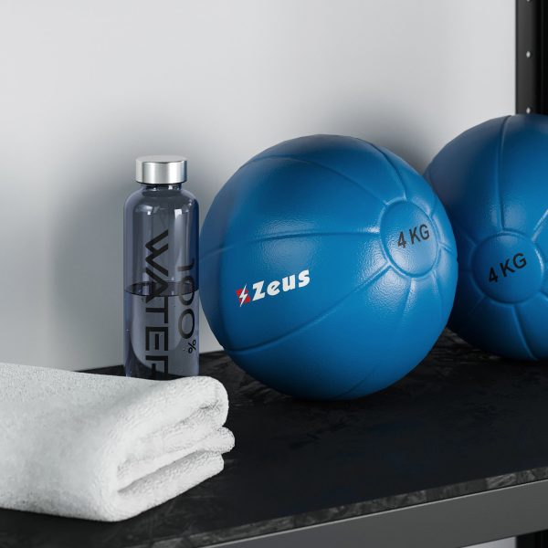 Sports set two dumbbells on mat