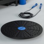 Sports set two dumbbells on mat