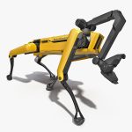 SpotMini Boston Dynamics with Manipulator Rigged