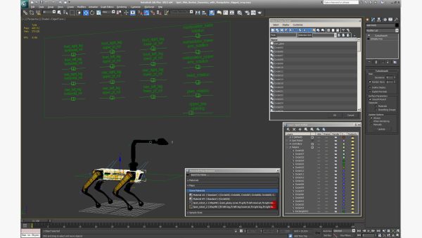 SpotMini Boston Dynamics with Manipulator Rigged