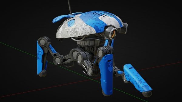 SPY ROBOT  CELL  Rigged Character