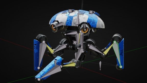 SPY ROBOT  CELL  Rigged Character
