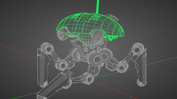 SPY ROBOT  CELL  Rigged Character