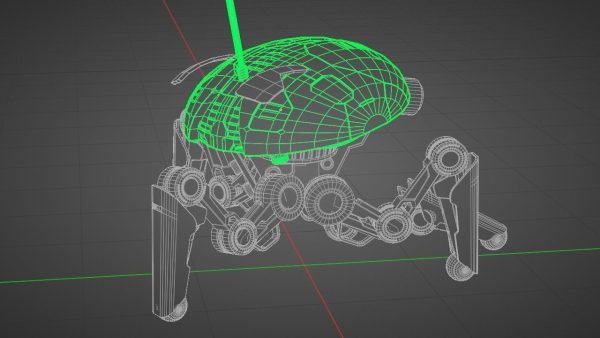 SPY ROBOT  CELL  Rigged Character