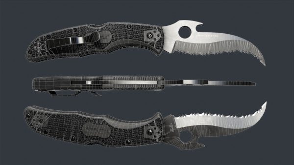 Spyderco Matriarch 2 Lightweight Folding Knife PBR Game Ready
