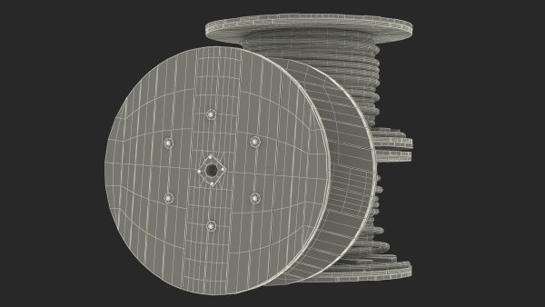 Stack of Wooden Cable Reels