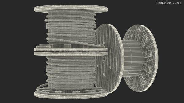 Stack of Wooden Cable Reels