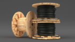 Stack of Wooden Cable Reels