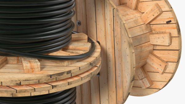 Stack of Wooden Cable Reels