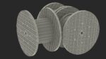 Stack of Wooden Cable Reels