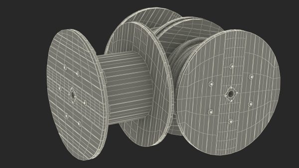 Stack of Wooden Cable Reels