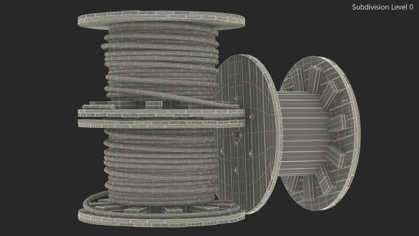 Stack of Wooden Cable Reels