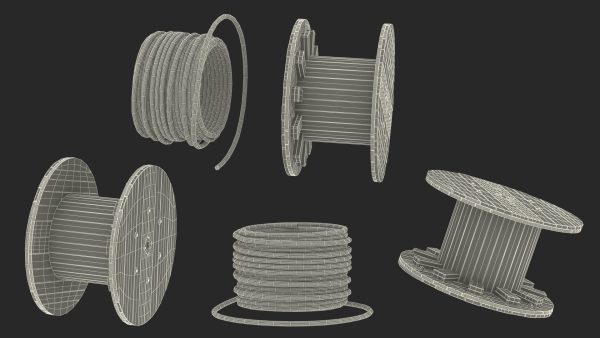 Stack of Wooden Cable Reels