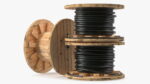 Stack of Wooden Cable Reels
