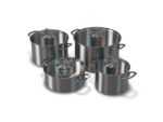 Stainless Cooking Pots with Glass Covers