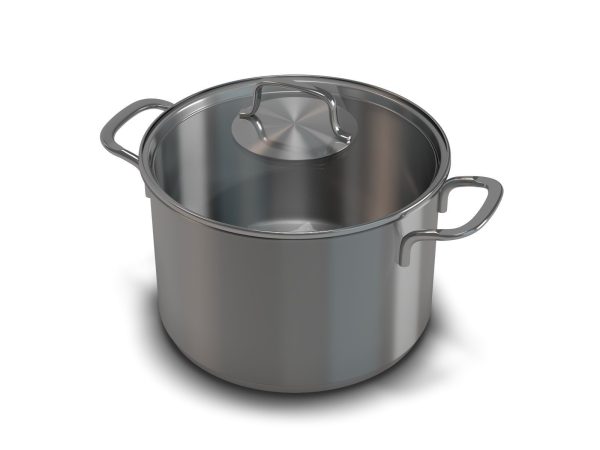 Stainless Cooking Pots with Glass Covers