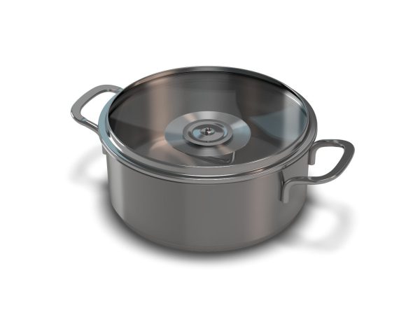 Stainless Cooking Pots with Glass Covers