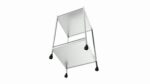 Stainless Steel 2 Shelf Medical Instrument Trolley