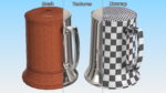 Stainless Steel Beer Stein with Beer