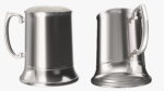 Stainless Steel Beer Stein with Beer