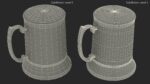 Stainless Steel Beer Stein with Beer