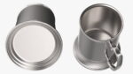 Stainless Steel Beer Stein with Beer