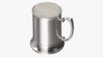 Stainless Steel Beer Stein with Beer