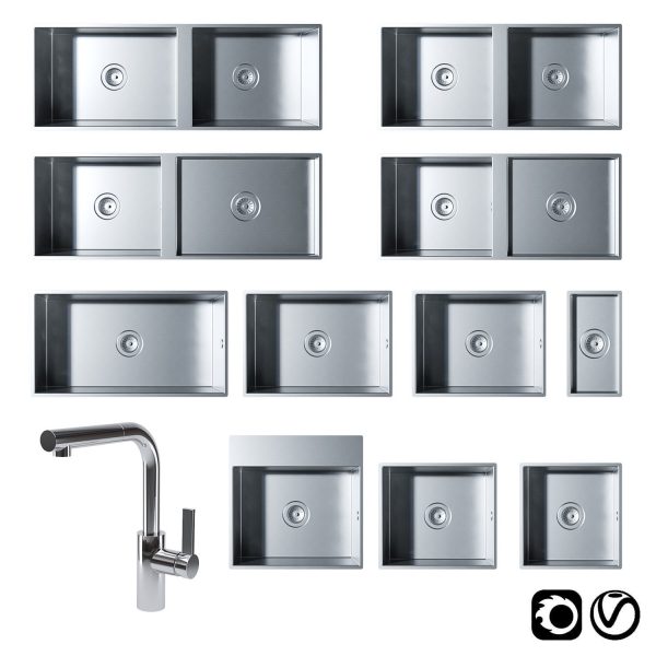 Stainless Steel Sinks and Elio Tap by Dornbracht