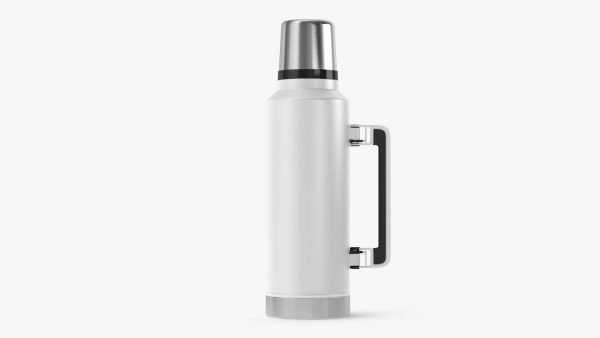 Stainless Steel Vacuum Bottle White