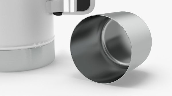 Stainless Steel Vacuum Bottle White