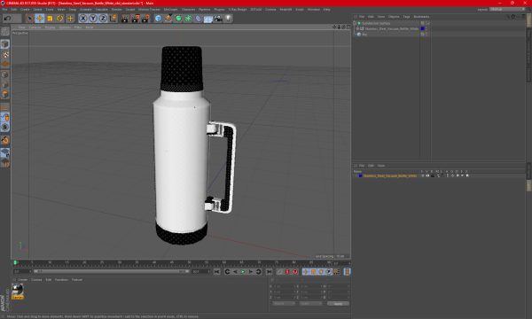 Stainless Steel Vacuum Bottle White