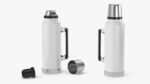 Stainless Steel Vacuum Bottle White