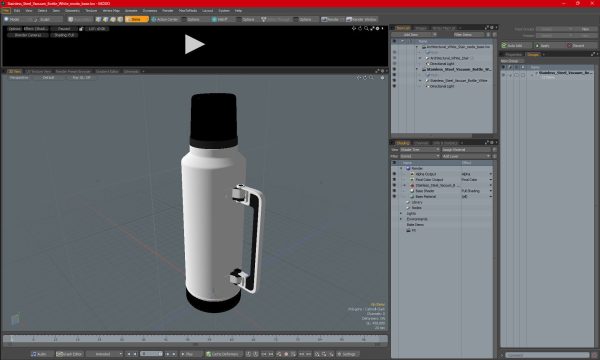 Stainless Steel Vacuum Bottle White