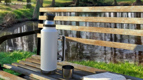 Stainless Steel Vacuum Bottle White