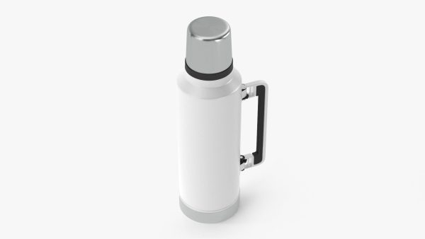 Stainless Steel Vacuum Bottle White