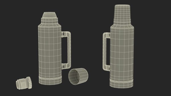 Stainless Steel Vacuum Bottle White