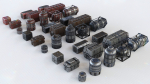 Star Wars Crates and Barrels 33 Variants - 3D Asset Kit PBR