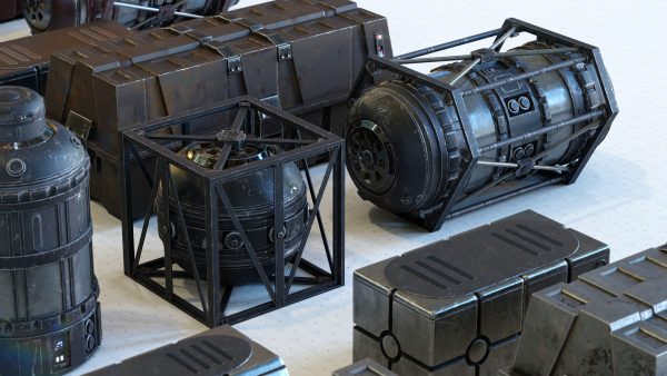Star Wars Crates and Barrels 33 Variants - 3D Asset Kit PBR