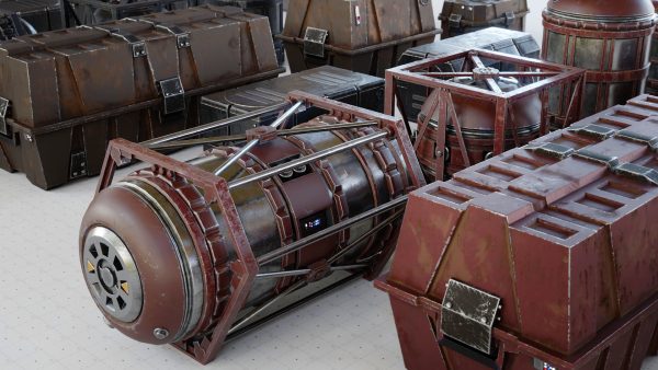 Star Wars Crates and Barrels 33 Variants - 3D Asset Kit PBR