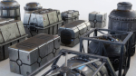 Star Wars Crates and Barrels 33 Variants - 3D Asset Kit PBR