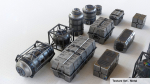 Star Wars Crates and Barrels 33 Variants - 3D Asset Kit PBR