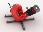 Stationary Fire Hose Spray Nozzle