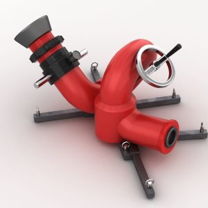 Stationary Fire Hose Spray Nozzle