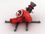 Stationary Fire Hose Spray Nozzle