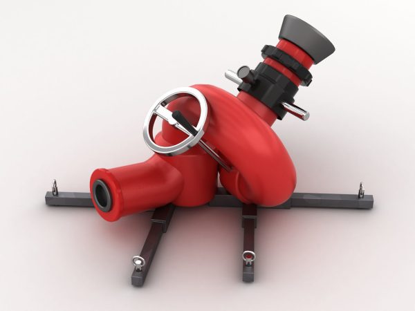 Stationary Fire Hose Spray Nozzle